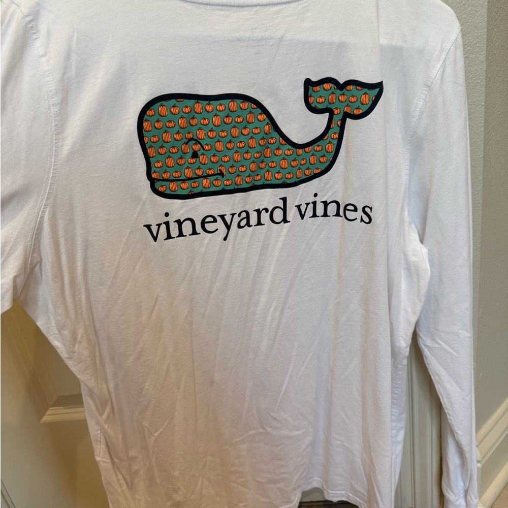 Vineyard Vines pumpkin long sleeve shirt